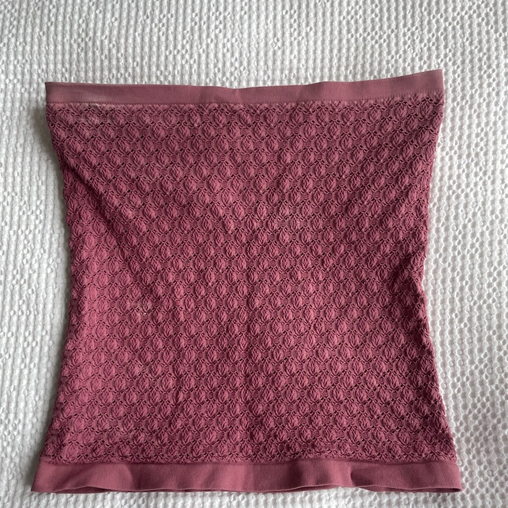 Free People Mauve Textured Tube Top